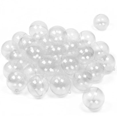 Boule en plastique transparente