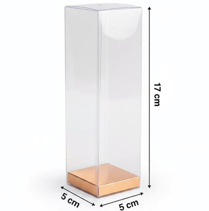Boîtes PVC Transparent 17x5x5 cm,Sachets à Dragées,pour Bonbonnière,Bougies et cadeaux de fête