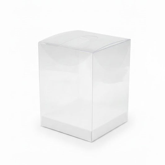 Boîtes PVC Transparent 8x8x11 cm,Sachets à Dragées,pour Bonbonnière,Bougies et cadeaux de fête