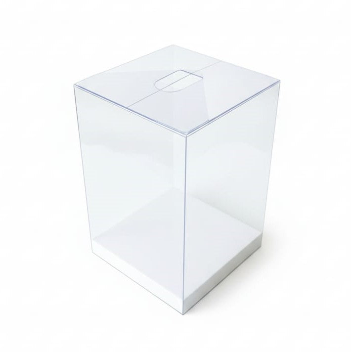 Boîtes PVC Transparent6x6x10 cm,Sachets à Dragées,pour Bonbonnière,Bougies et cadeaux de fête