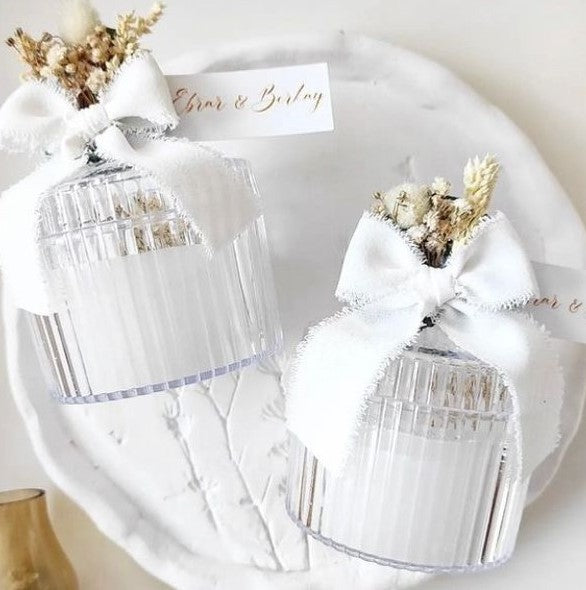 Boîte en plastique transparente