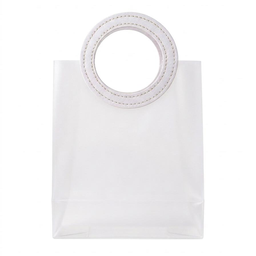 Sac à main élégant en cuir blanc