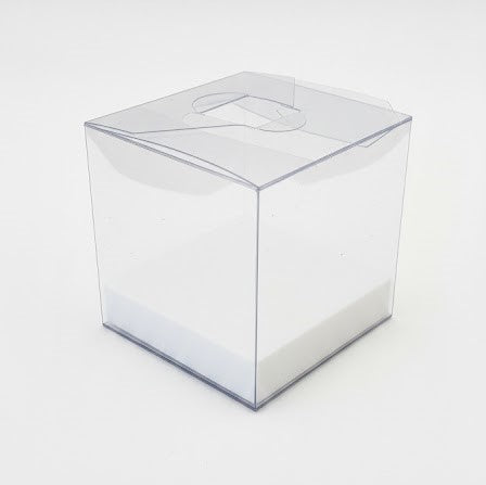 Boîtes PVC Transparent 5x5x5cm,Sachets à Dragées pour Bonbonnière Bougies et cadeaux de fête