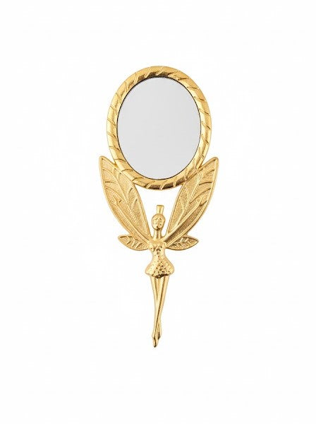 mini-miroir décorative dorée